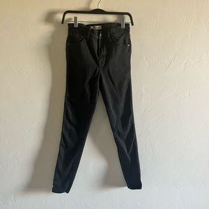 Madewell 10” High Rise Black Skinny Jeans